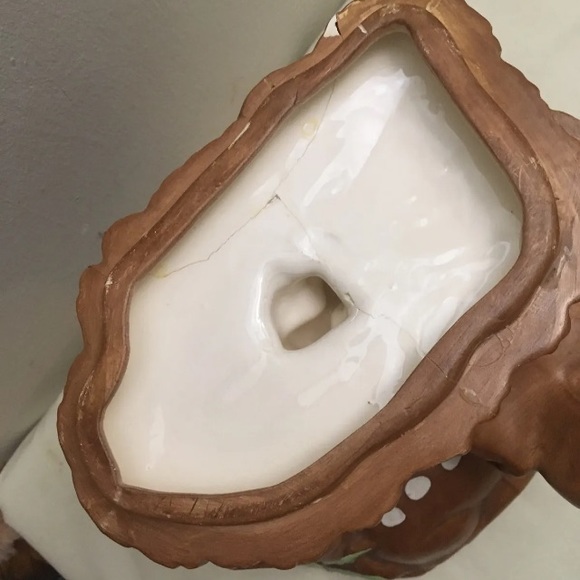 Twin Winton Squirrel And Deer Cookie Jar Brown Made In California USA - Picture 7 of 16